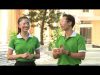 Tiểu Vy và Cao Xuân Tài áo xanh lá