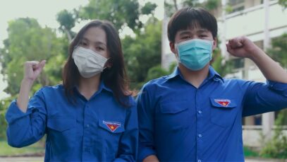#3 Trường THPT Ngô Văn Nhạc, huyện Cái Bè cùng “Tuổi Trẻ Tiền Giang – Vượt Qua Nỗi Sợ nCoV”