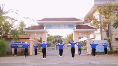 “Bến Tre – Vượt Qua Nỗi Sợ nCoV” cùng Trường THPT Trần Văn Kiết, huyệt Chợ Lách